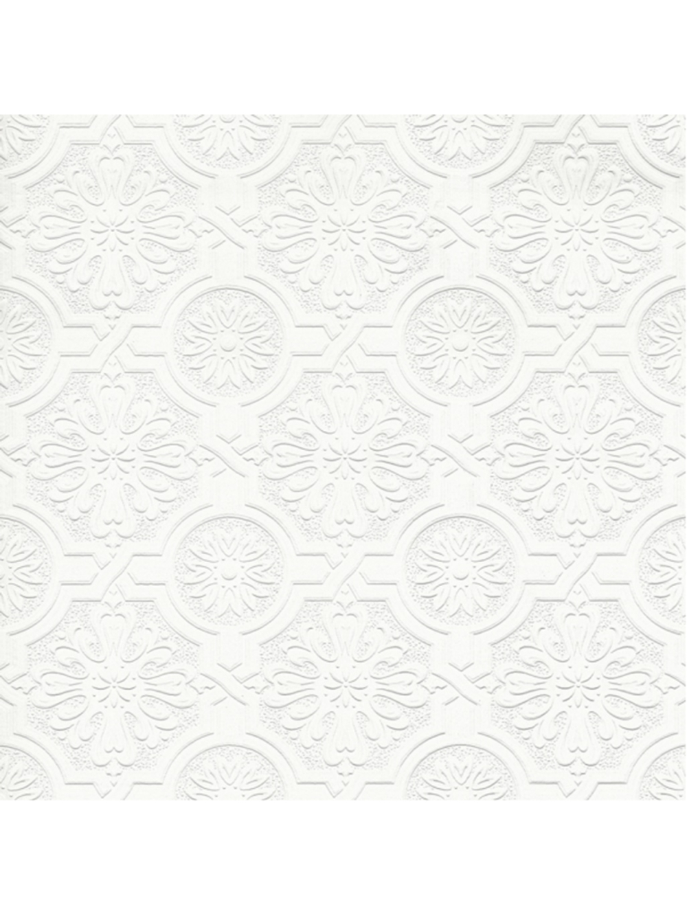 Brewster Home Fashions Victorian White Tin Ceiling Paintable Wallpaper